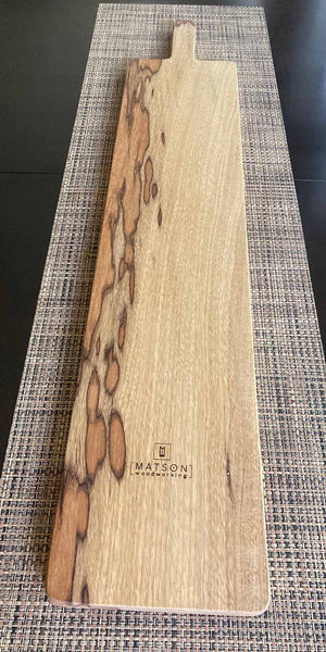 Huge Charcuterie Board, Cheese Tray, Black Limba