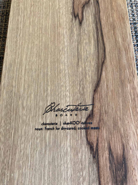 Huge Charcuterie Board, Cheese Tray, Black Limba