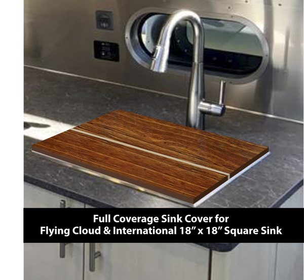Airstream Sink Cover, Flying Cloud, International, 18"x18" Square Sink, Airstream Decor