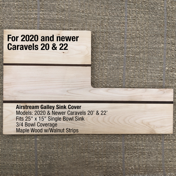 Airstream Sink Cover, Galley Sink, Caravel 20 & 22, 25" x 15" Sink, Decor - Shop Matson