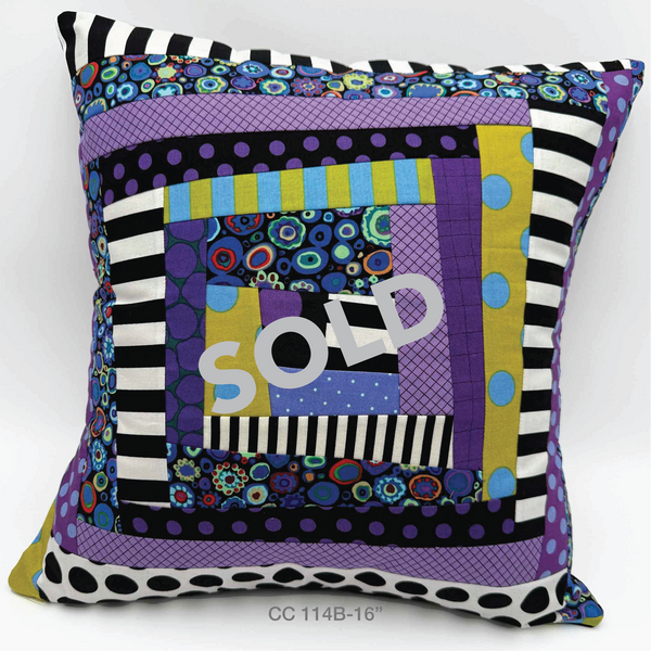 Couch Candy, Throw Pillows, Bold Fabric Collages, Playful, Splash Of Whimsy
