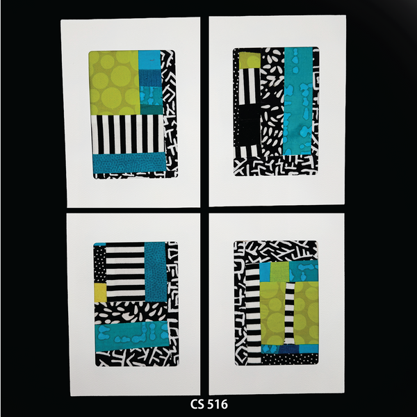 Notecard Sets, Fabric Collage, One-of-a-Kind, Greeting Cards, Handcrafted, With Envelopes (Copy)