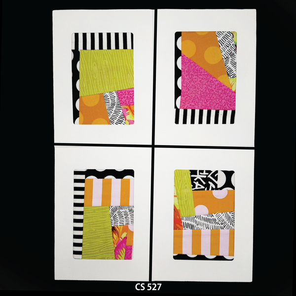 Notecard Sets, Fabric Collage, One-of-a-Kind, Greeting Cards, Handcrafted, With Envelopes (Copy)