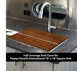 Airstream Sink Cover, Flying Cloud, International, 18"x18" Square Sink, Airstream Decor