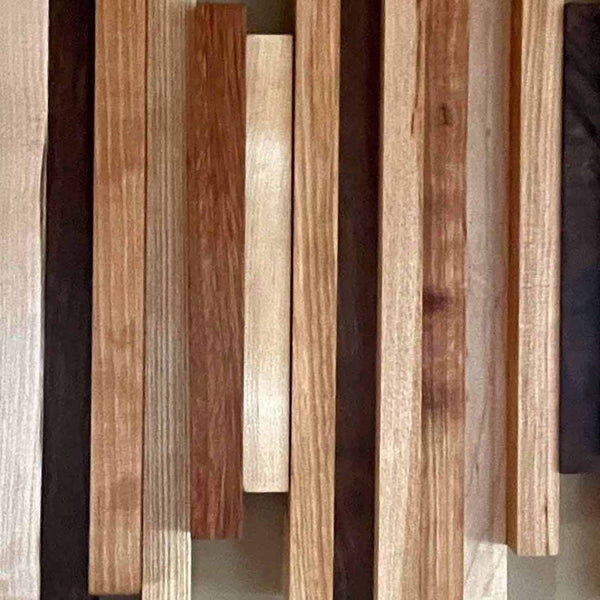 Staggered Wood Wall Artwork, 3D Hanging Art, Mid-Century Artwork