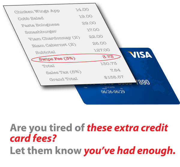 Credit Card Swipe Fee Protest Cards