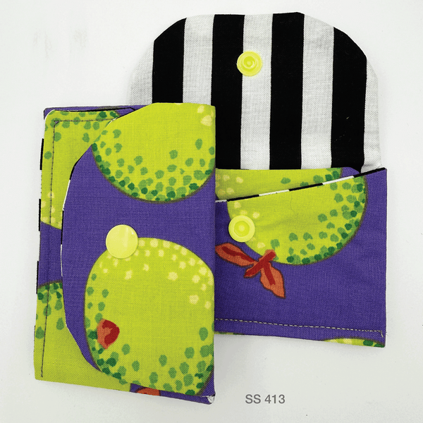 Snap Stash, Small Money Pouch, Organizer, Credit Card, Pouch, Handcrafted, Women's Gift, Stocking Stuffer