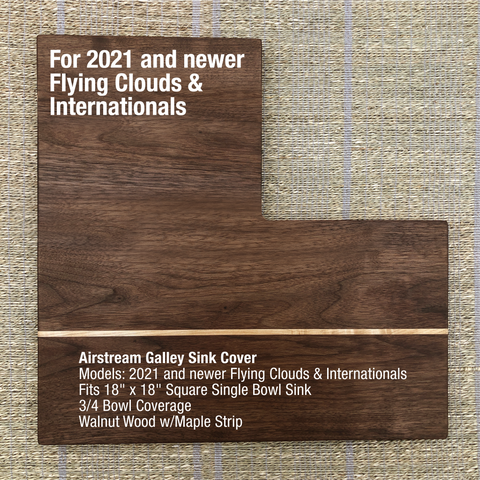 Airstream Sink Cover, Flying Cloud, International, Square 18"x18" Sink, Airstream Decor - Shop Matson