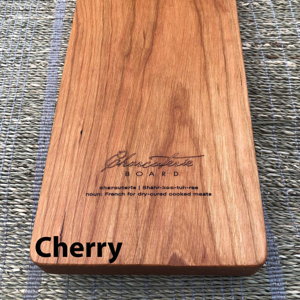 Large Charcuterie Board & Cutting Board, Rectangular, Cherry, Walnut.